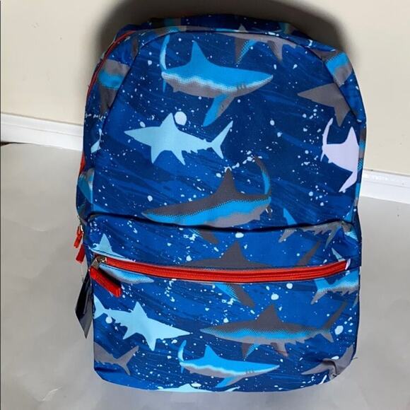 17 Inches Girl's & Boys Printed Shark Characters Backpack(Unisex) - Picture 7 of 10